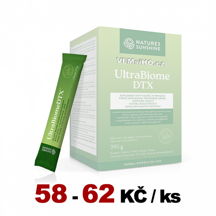 Nature's Sunshine UltraBiome DTX | DETOX | 1 pack of 13 g ❤ VEMsiHO.cz ❤ 100% Natural food supplements, cosmetics, essential oils