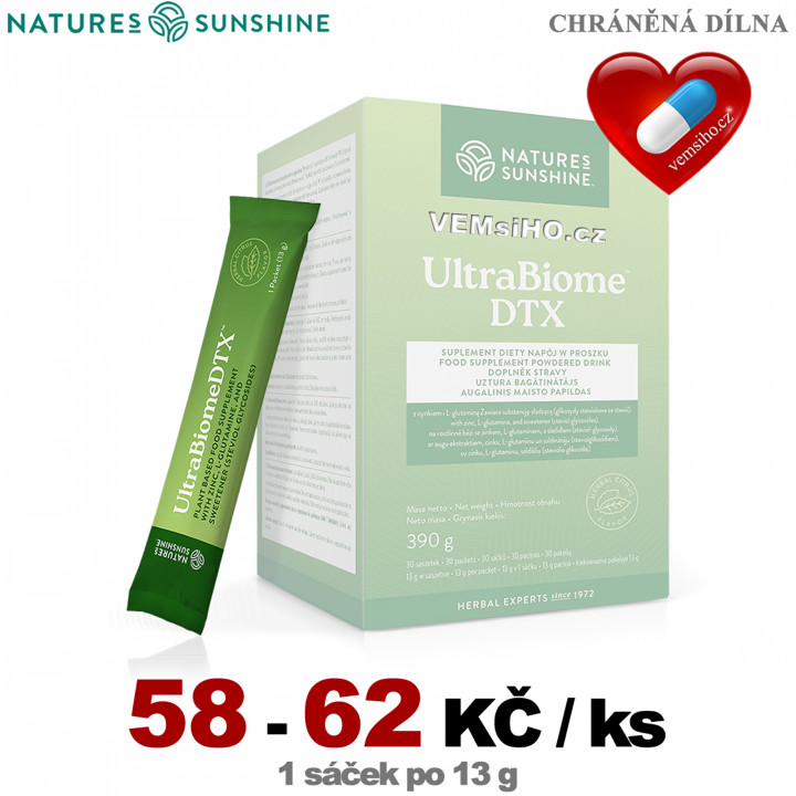 Nature's Sunshine UltraBiome DTX | DETOX | sáček po 13 g ❤ VEMsiHO.cz ❤ 100% Přírodní doplňky stravy, kosmetika, esenciální oleje