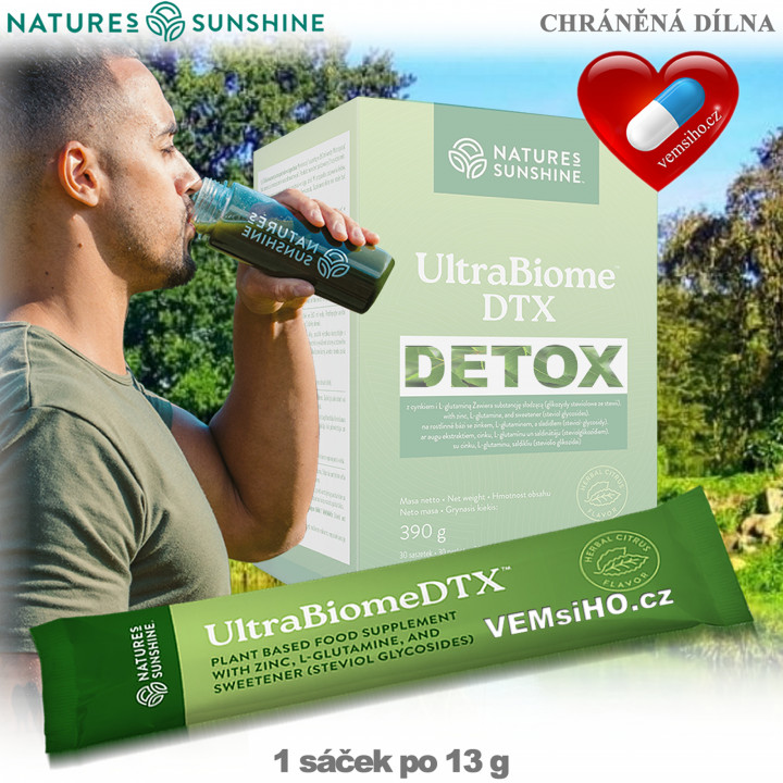 Nature's Sunshine UltraBiome DTX | DETOX | 1 pack of 13 g ❤ VEMsiHO.cz ❤ 100% Natural food supplements, cosmetics, essential oils