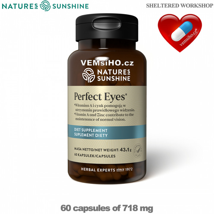 Nature's Sunshine Perfect Eyes | HEALTHY EYES | 60 capsules of 718 mg ❤ VEMsiHO.cz ❤ 100% Natural food supplements, cosmetics, essential oils