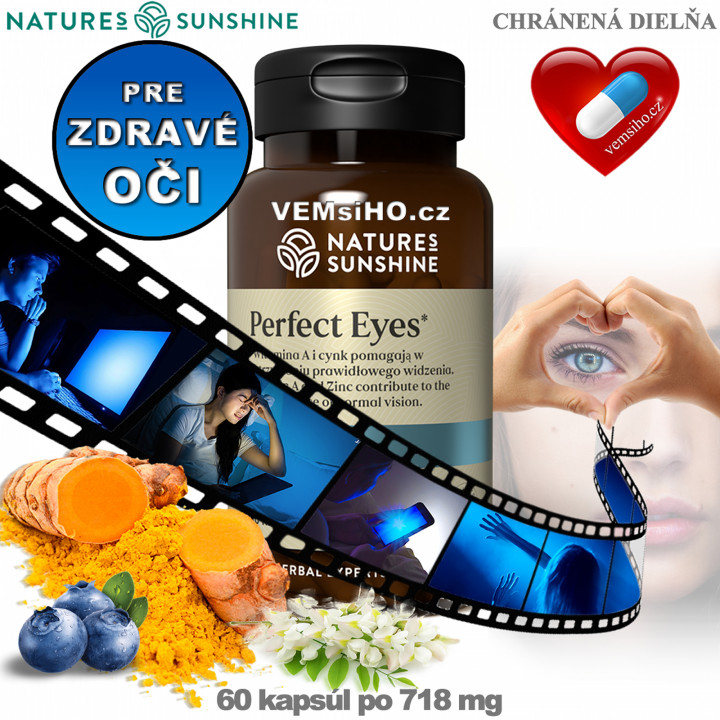 Nature's Sunshine Perfect Eyes | ZDRAVÉ OČI | 60 kapslí po 718 mg ❤ VEMsiHO.cz ❤ 100% Přírodní doplňky stravy, kosmetika, esenciální oleje