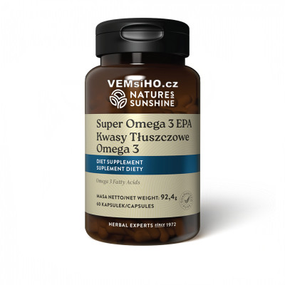 Nature's Sunshine Super Omega 3 EPA | ZDROJ MASTNÝCH KYSELIN EPA, DHA | 60 kapslí po 1540 mg ❤ VEMsiHO.cz ❤ 100% Přírodní doplňky stravy, kosmetika, esenciální oleje