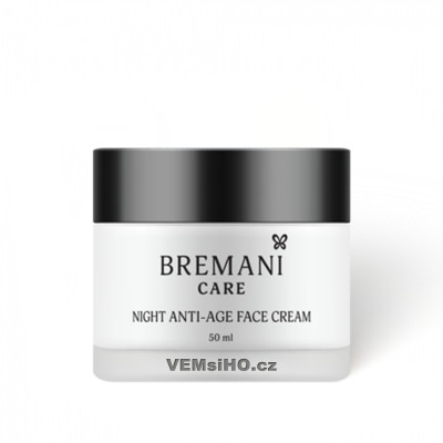 BREMANI CARE Intenzivní noční krém na obličej proti vráskám 40+ | 50 ml ❤ VEMsiHO.cz ❤ 100% Přírodní doplňky stravy, kosmetika, esenciální oleje