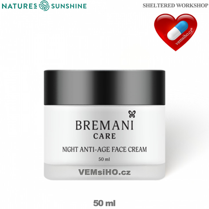 BREMANI CARE Intenzivní noční krém na obličej proti vráskám 40+ | 50 ml ❤ VEMsiHO.cz ❤ 100% Přírodní doplňky stravy, kosmetika, esenciální oleje