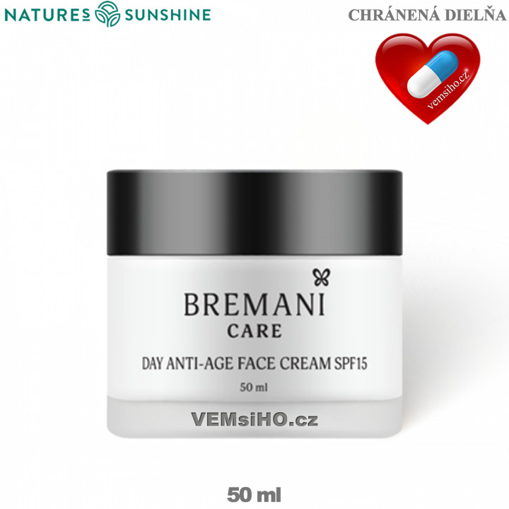 BREMANI CARE Anti-wrinkle day face cream Spf15 40+ | 50 ml ❤ VEMsiHO.cz ❤ 100% Natural food supplements, cosmetics, essential oils