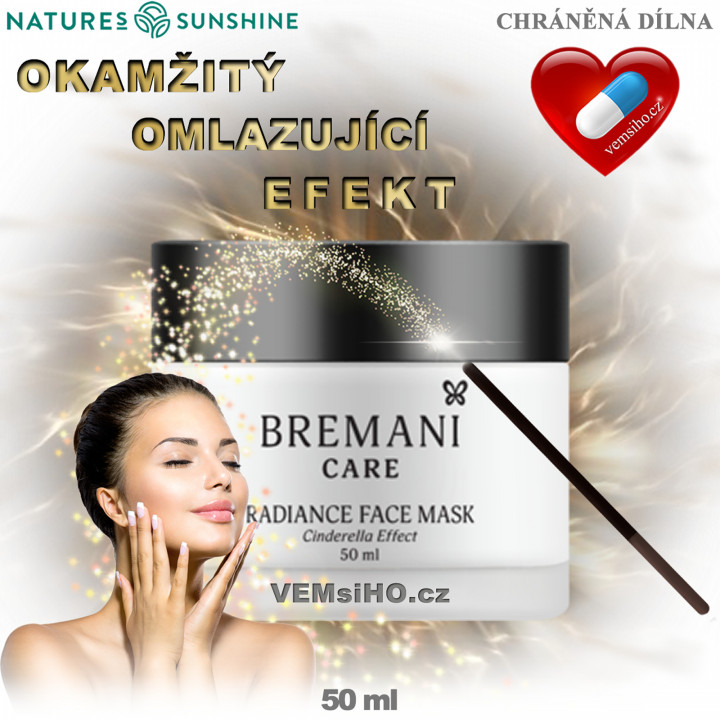 BREMANI CARE Rozjasňující pleťová maska „Cinderella Effect“ | 50 ml ❤ VEMsiHO.cz ❤ 100% Přírodní doplňky stravy, kosmetika, esenciální oleje