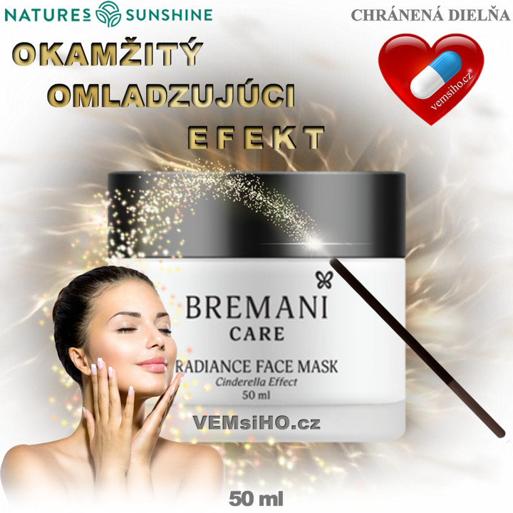 BREMANI CARE Rozjasňující pleťová maska „Cinderella Effect“ | 50 ml ❤ VEMsiHO.cz ❤ 100% Přírodní doplňky stravy, kosmetika, esenciální oleje