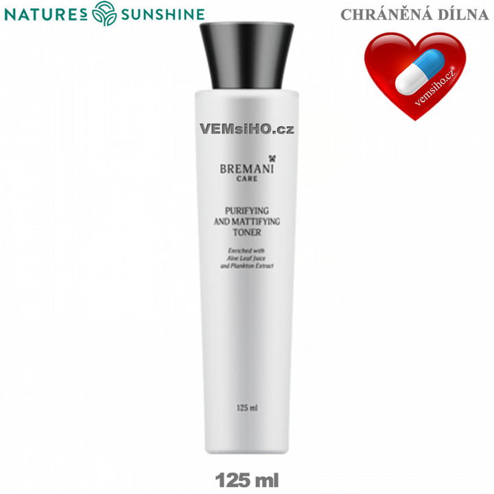 BREMANI CARE Čistiace a zmatňujúce tonikum na tvár | 125 ml ❤ VEMsiHO.cz ❤ 100% Prírodné doplnky stravy, kozmetika, esenciálne oleje