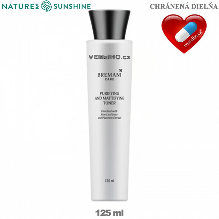 BREMANI CARE Cleansing and mattifying face toner | 125 ml ❤ VEMsiHO.cz ❤ 100% Natural food supplements, cosmetics, essential oils