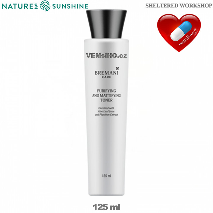 BREMANI CARE Cleansing and mattifying face toner | 125 ml ❤ VEMsiHO.cz ❤ 100% Natural food supplements, cosmetics, essential oils