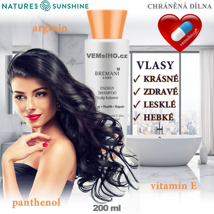 BREMANI CARE Hair Shampoo | 200 ml ❤ VEMsiHO.cz ❤ 100% Natural food supplements, cosmetics, essential oils