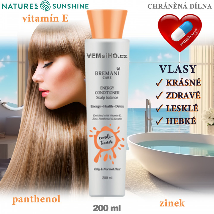 BREMANI CARE Kondicionér na vlasy | 200 ml ❤ VEMsiHO.cz ❤ 100% Přírodní doplňky stravy, kosmetika, esenciální oleje