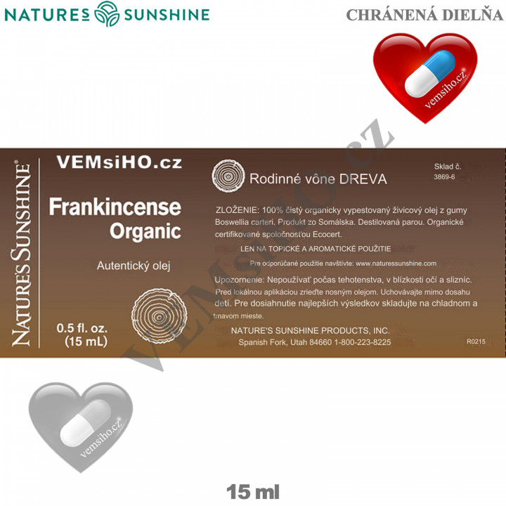 Nature's Sunshine Essential Oil | Frankincense | Boswellia carteri | 15 ml ❤ VEMsiHO.cz ❤ 100% Natural food supplements, cosmetics, essential oils