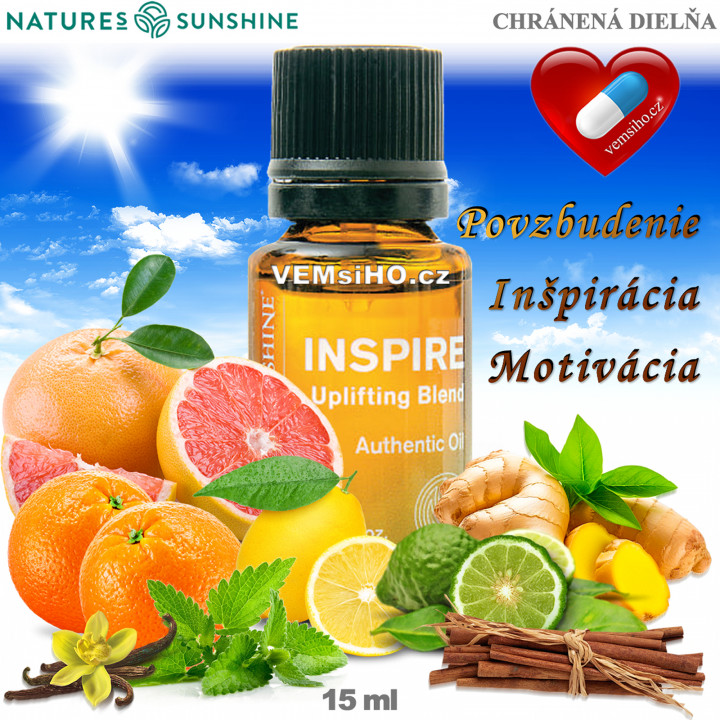 Nature's Sunshine Esenciální olej | Inspire | Inspirace | 15 ml ❤ VEMsiHO.cz ❤ 100% Přírodní doplňky stravy, kosmetika, esenciální oleje