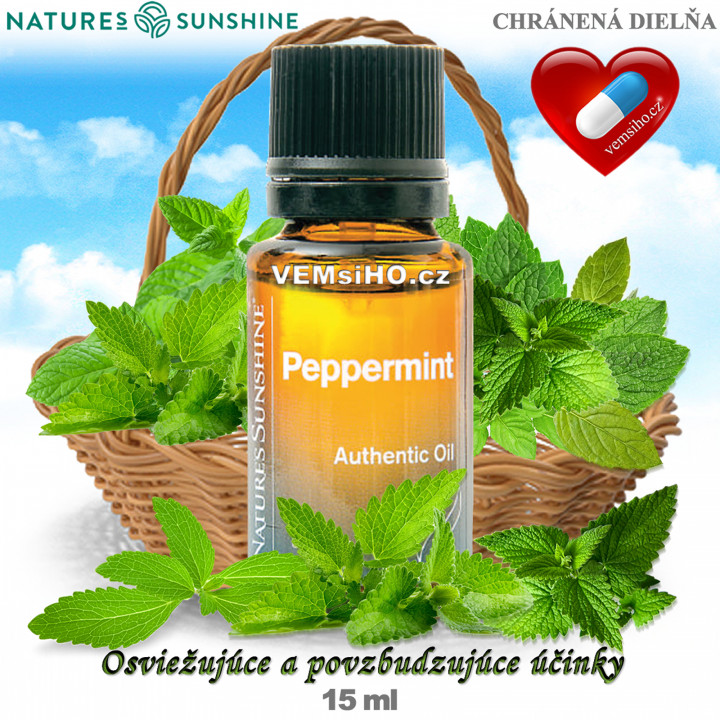 Nature's Sunshine Esenciální olej | Peppermint | Máta peprná | 15 ml ❤ VEMsiHO.cz ❤ 100% Přírodní doplňky stravy, kosmetika, esenciální oleje