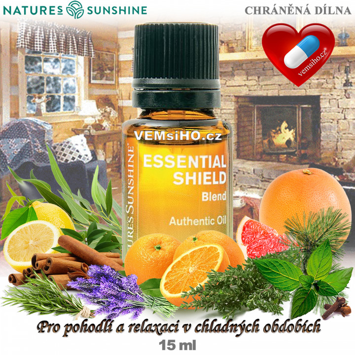 Nature's Sunshine Esenciálny olej | Essential Shield | Esenciálny štít | 15 ml ❤ VEMsiHO.cz ❤ 100% Prírodné doplnky stravy, kozmetika, esenciálne oleje