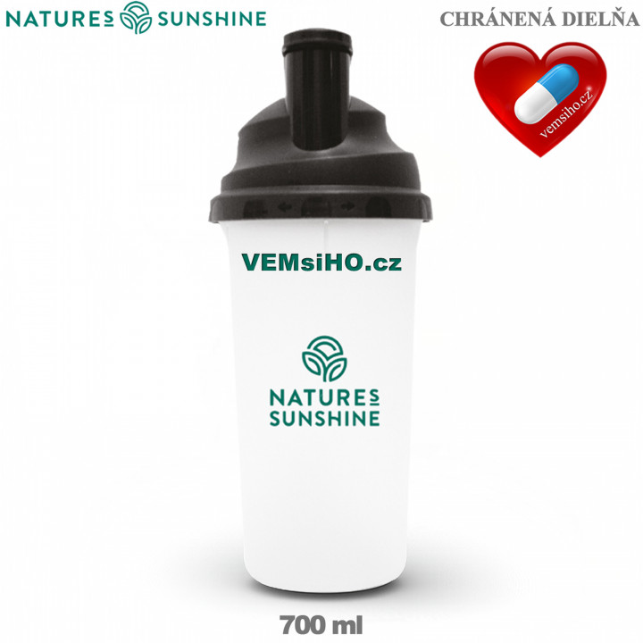 Nature's Sunshine Shaker s logem | černý | 700 ml ❤ VEMsiHO.cz ❤ 100% Přírodní doplňky stravy, kosmetika, esenciální oleje