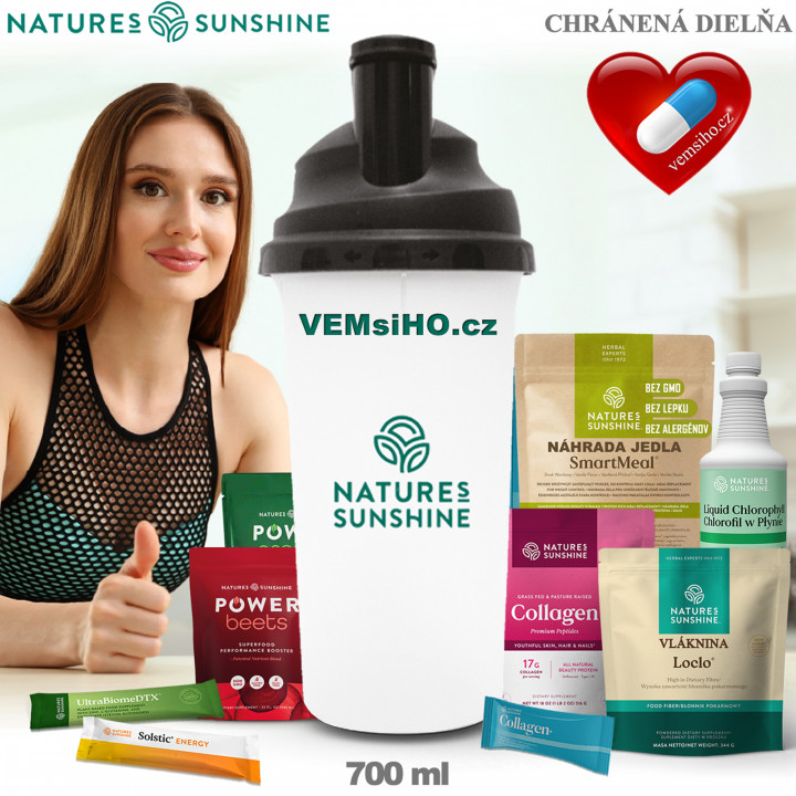 Nature's Sunshine Shaker s logom | čierny | 700 ml ❤ VEMsiHO.cz ❤ 100% Prírodné doplnky stravy, kozmetika, esenciálne oleje