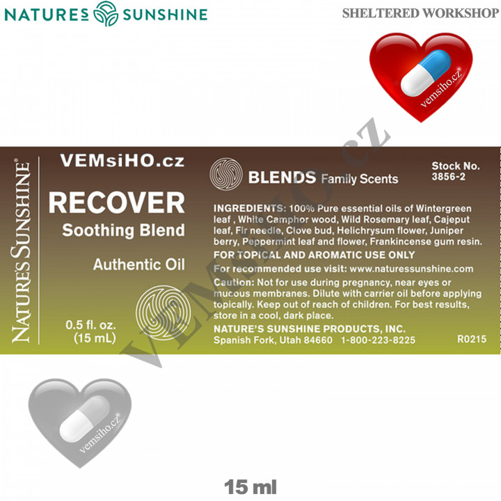 Nature's Sunshine Essential Oil | Recover | 15 ml ❤ VEMsiHO.cz ❤ 100% Natural food supplements, cosmetics, essential oils