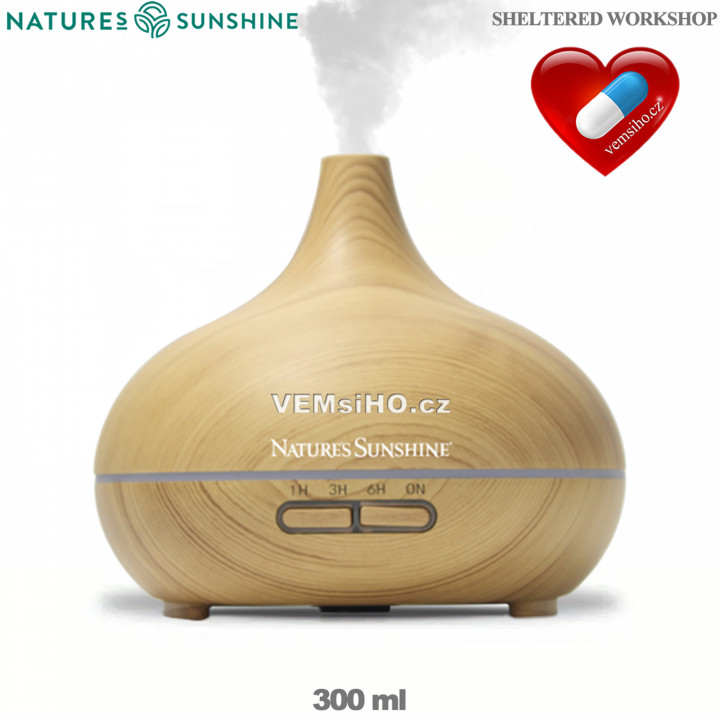 Nature's Sunshine Difuzér esenciálního oleje V-W350 | dřevo | 300 ml ❤ VEMsiHO.cz ❤ 100% Přírodní doplňky stravy, kosmetika, esenciální oleje