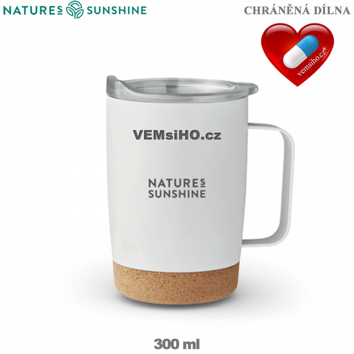 Nature's Sunshine Termohrnček s logom | biely | 300 ml ❤ VEMsiHO.cz ❤ 100% Prírodné doplnky stravy, kozmetika, esenciálne oleje