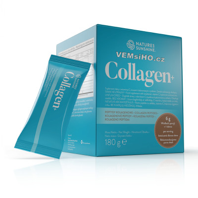 Nature's Sunshine Collagen+ | KOLAGEN + VITAMÍN C + ZINEK + KYSELINA HYALURONOVÁ | 30 sáčků po 6 g ❤ VEMsiHO.cz ❤ 100% Přírodní doplňky stravy, kosmetika, esenciální oleje