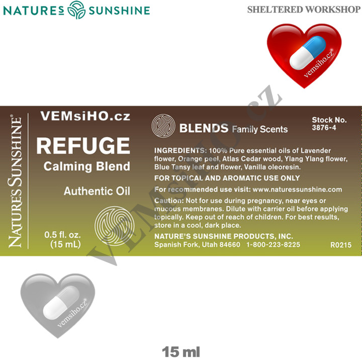 Nature's Sunshine Esenciální olej | Refuge | Útočiště | 15 ml ❤ VEMsiHO.cz ❤ 100% Přírodní doplňky stravy, kosmetika, esenciální oleje