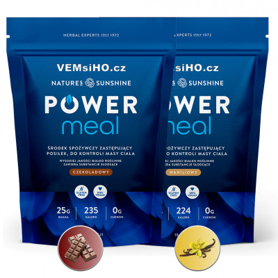 Nature's Sunshine Power Meal | VÝŽIVNÉ SUPERPOTRAVINOVÉ JEDLO | čokoláda 900 g, vanilka 840 g ❤ VEMsiHO.cz ❤ 100% Prírodné doplnky stravy, kozmetika, esenciálne oleje