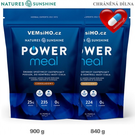 Nature's Sunshine Power Meal | NUTRIENT-RICH SUPERFOOD MEAL | chocolate 900 g, vanilla 840 g ❤ VEMsiHO.cz ❤ 100% Natural food supplements, cosmetics, essential oils