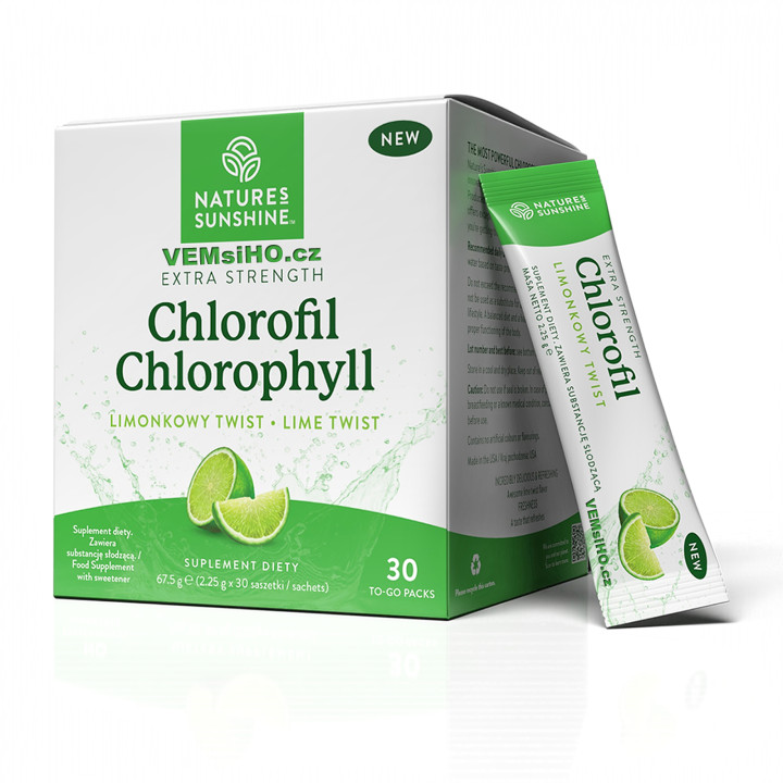 Nature's Sunshine Chlorophyll | IMPROVED DAILY DETOX | 30 packs of 2,25 g ❤ VEMsiHO.cz ❤ 100% Natural food supplements, cosmetics, essential oils