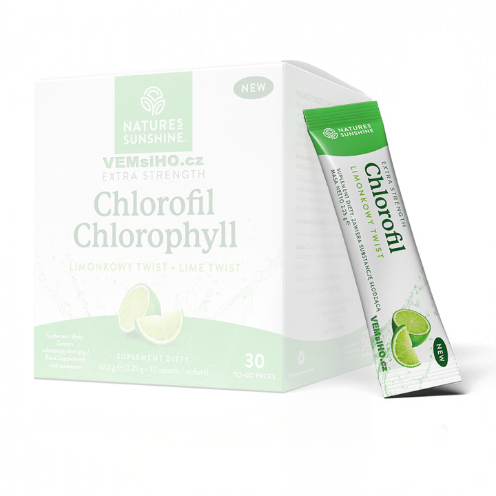 Nature's Sunshine Chlorophyll | NAJSILNEJŠÍ CHLOROFYL NA PLANÉTE | 1 sáčok po 2,25 g ❤ VEMsiHO.cz ❤ 100% Prírodné doplnky stravy, kozmetika, esenciálne oleje