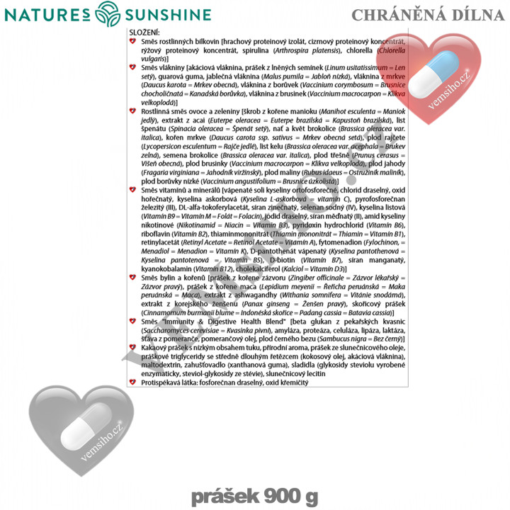 Nature's Sunshine Power Meal | VÝŽIVNÉ SUPERPOTRAVINOVÉ JEDLO | čokoláda 900 g, vanilka 840 g ❤ VEMsiHO.cz ❤ 100% Prírodné doplnky stravy, kozmetika, esenciálne oleje