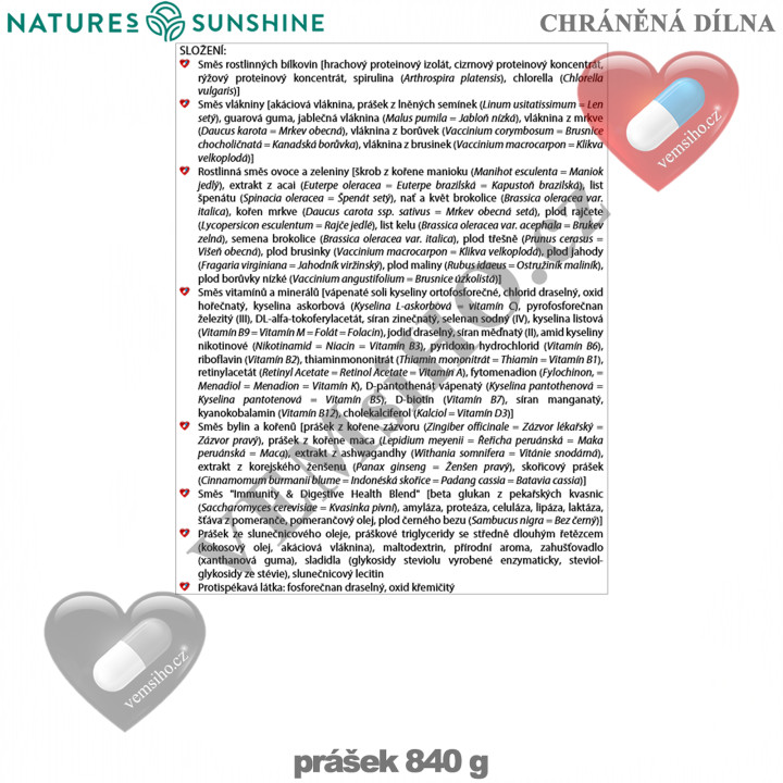 Nature's Sunshine Power Meal | NUTRIENT-RICH SUPERFOOD MEAL | chocolate 900 g, vanilla 840 g ❤ VEMsiHO.cz ❤ 100% Natural food supplements, cosmetics, essential oils