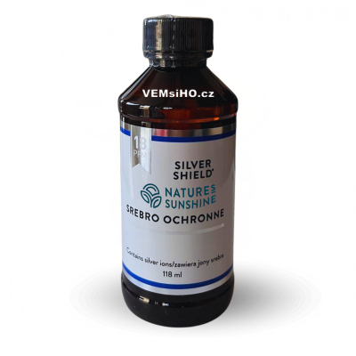 Nature's Sunshine SILVER SHIELD | Koloidné striebro | PRÍRODNÁ PODPORA IMUNITY | 118 ml - 18 PPM ❤ VEMsiHO.cz ❤ 100% Prírodné doplnky stravy, kozmetika, esenciálne oleje