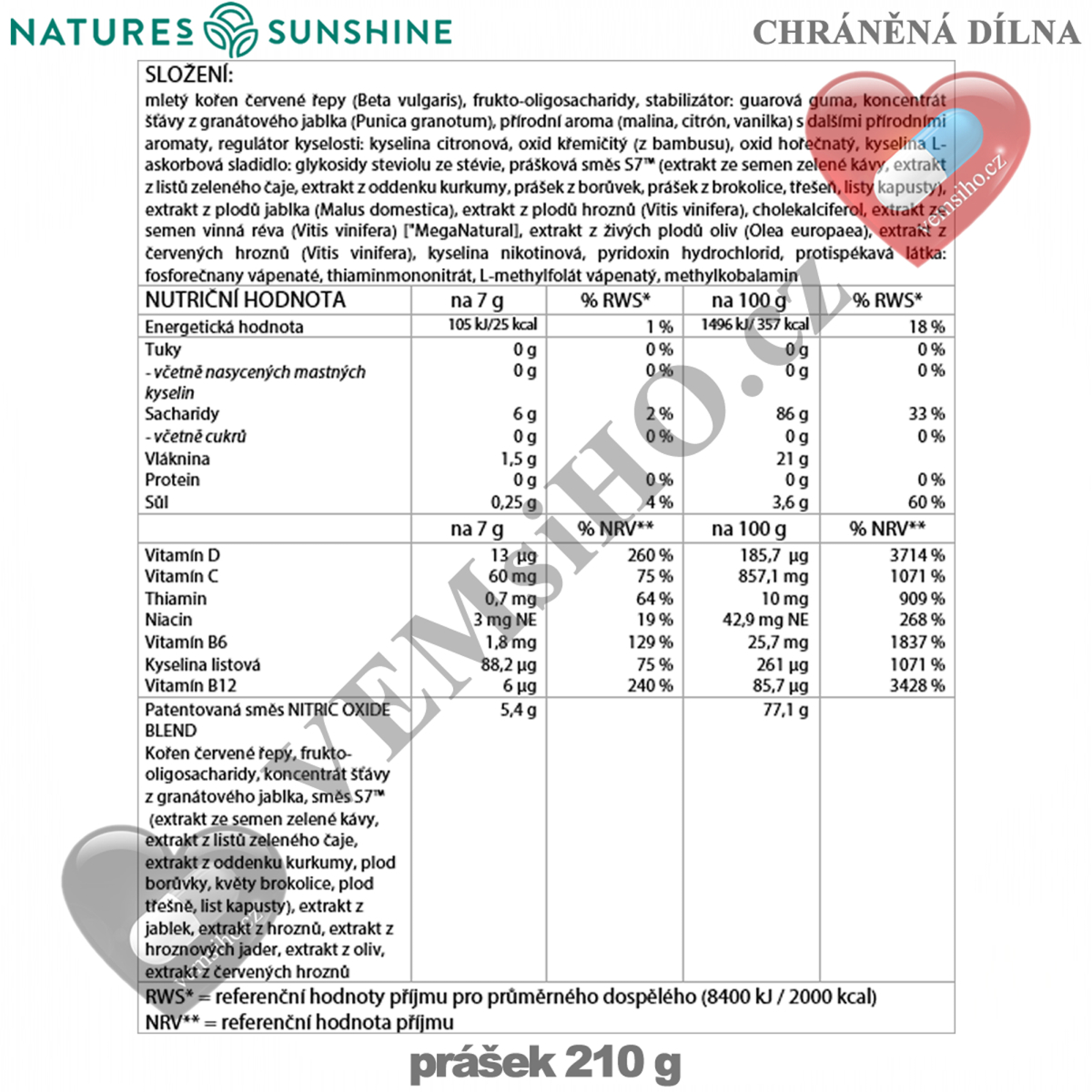 Nature's Sunshine Power Beets | SILNÁ ČERVENÁ REPA | 210 g ❤ VEMsiHO.cz ❤ 100% Prírodné doplnky stravy, kozmetika, esenciálne oleje