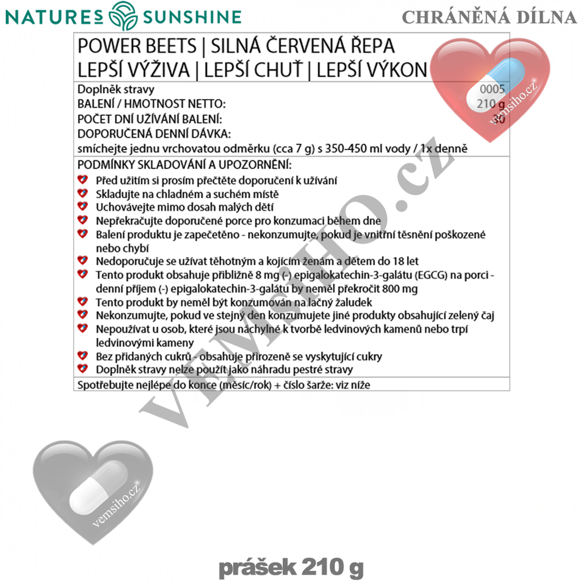 Nature's Sunshine Power Beats | STRONG RED BEET | 210 g ❤ VEMsiHO.cz ❤ 100% Natural food supplements, cosmetics, essential oils