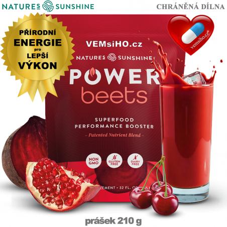 Nature's Sunshine Power Beats | STRONG RED BEET | 210 g ❤ VEMsiHO.cz ❤ 100% Natural food supplements, cosmetics, essential oils