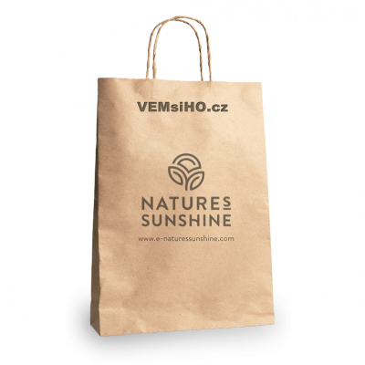 ❤️ Nature's Sunshine Paper bag with logo | light brown | 25 x 32 x 11 cm ❤️ VEMsiHO.cz ❤️ SHELTERED WORKSHOP ❤️ 100% Natural food supplements, cosmetics, essential oils Natures Sunshine ❤️