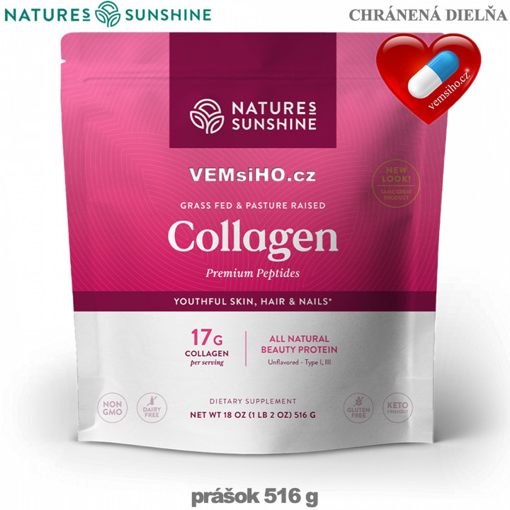 Nature's Sunshine COLLAGEN | Kolagen | PRÉMIOVÉ KOLAGENOVÉ PEPTIDY | 516 g ❤ VEMsiHO.cz ❤ 100% Přírodní doplňky stravy, kosmetika, esenciální oleje