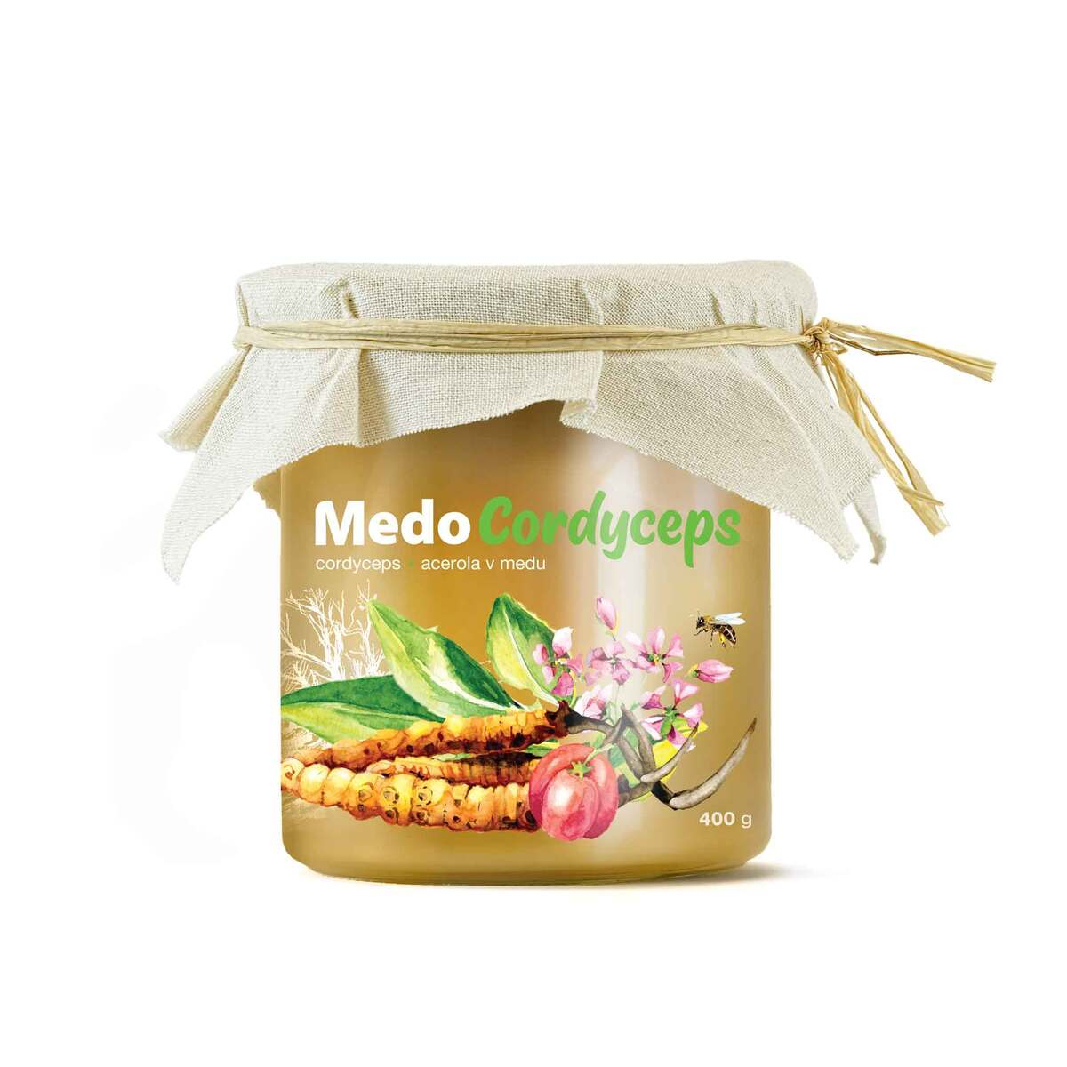 MycoMedica MedoCordyceps | MED + ACEROLA + CORDYCEPS | 400 g