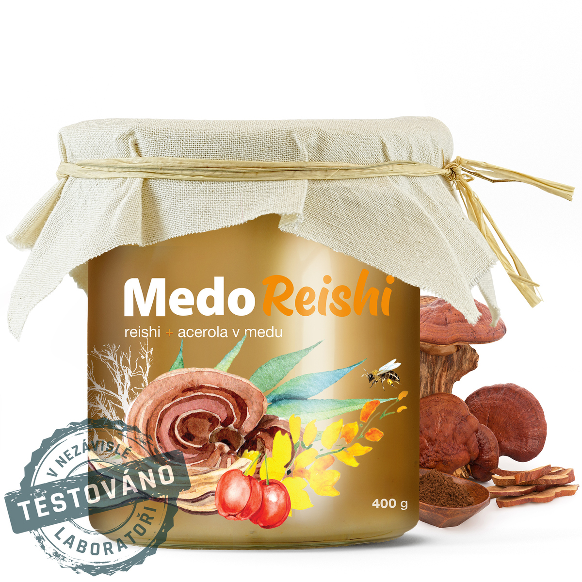 MycoMedica MedoReishi | MED + ACEROLA + REISHI | 400 g