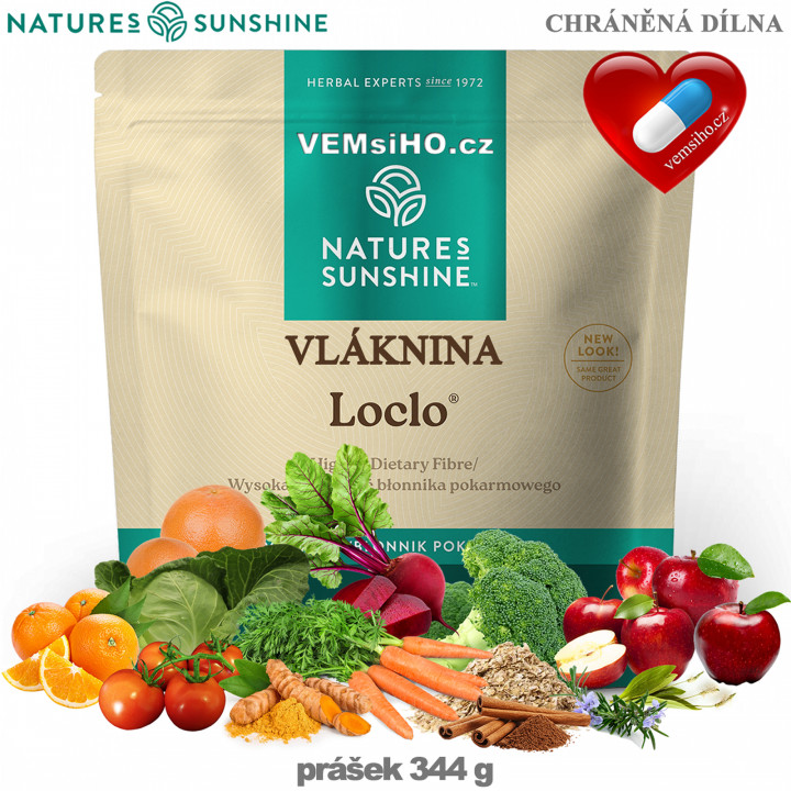 Nature's Sunshine Loclo | VLÁKNINA | 344 g ❤ VEMsiHO.cz ❤ 100% Přírodní doplňky stravy, kosmetika, esenciální oleje