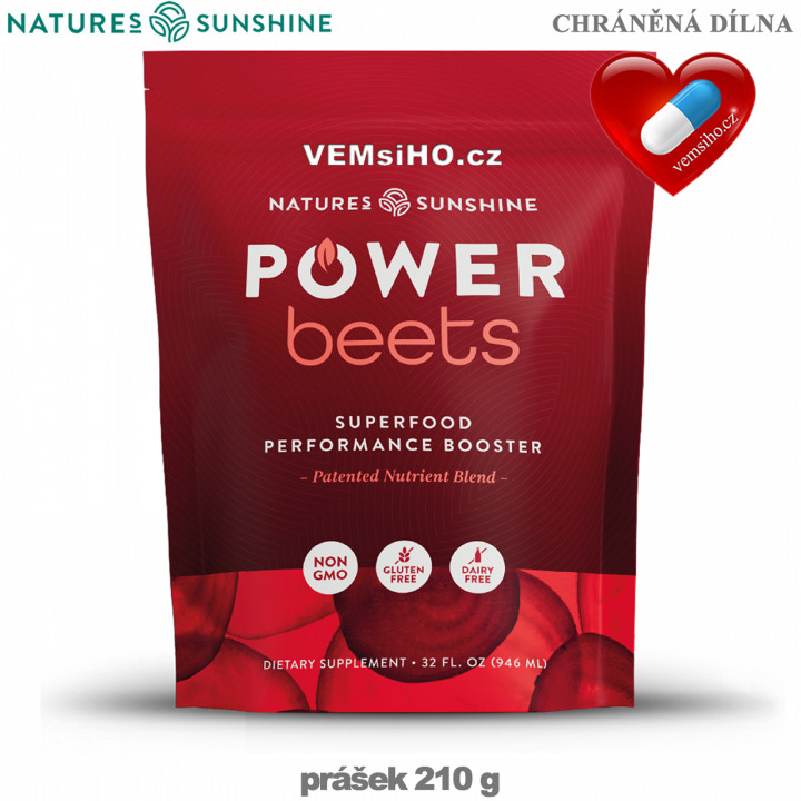 Nature's Sunshine Power Beets | SILNÁ ČERVENÁ ŘEPA | 210 g ❤ VEMsiHO.cz ❤ 100% Přírodní doplňky stravy, kosmetika, esenciální oleje