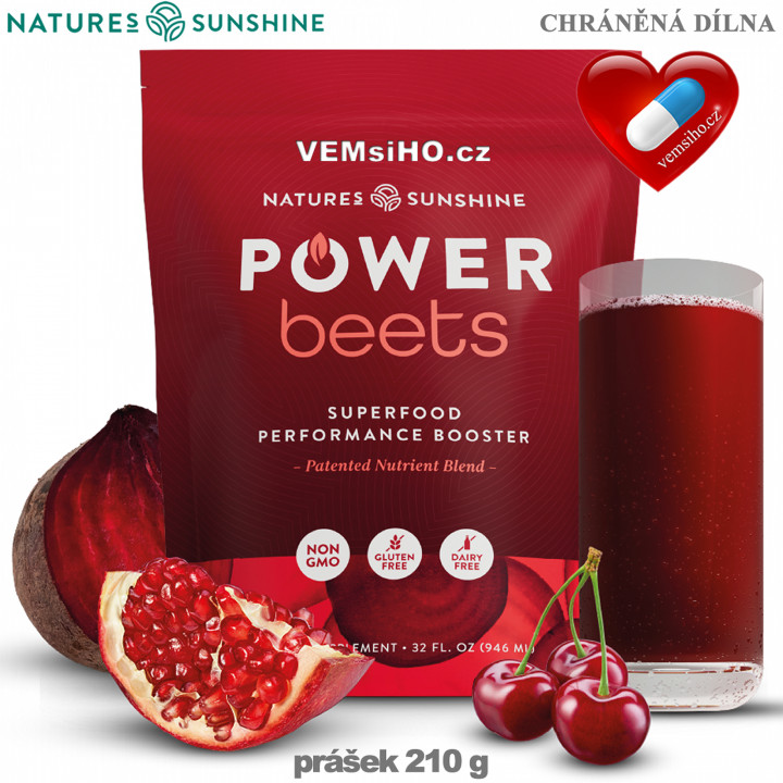 Nature's Sunshine Power Beets | SILNÁ ČERVENÁ ŘEPA | 210 g ❤ VEMsiHO.cz ❤ 100% Přírodní doplňky stravy, kosmetika, esenciální oleje