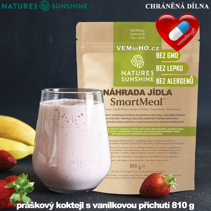 Nature's Sunshine SmartMeal | BIELKOVINY + VLÁKNINA + VITAMÍNY + MINERÁLY | 810 g ❤ VEMsiHO.cz ❤ 100% Prírodné doplnky stravy, kozmetika, esenciálne oleje