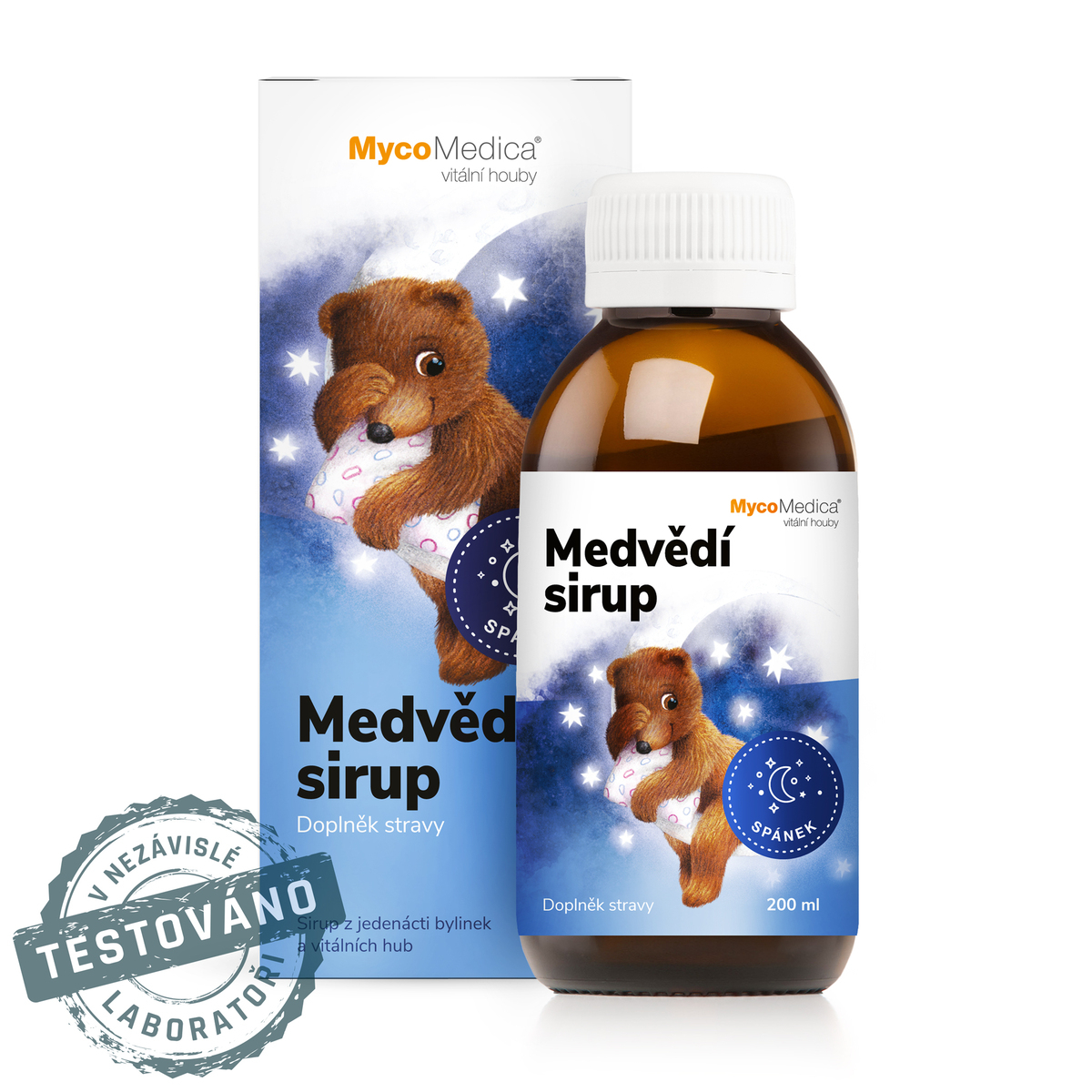 MycoMedica Medvedí sirup | ZDRAVÝ SPÁNOK + PSYCHICKÁ POHODA | 200 ml