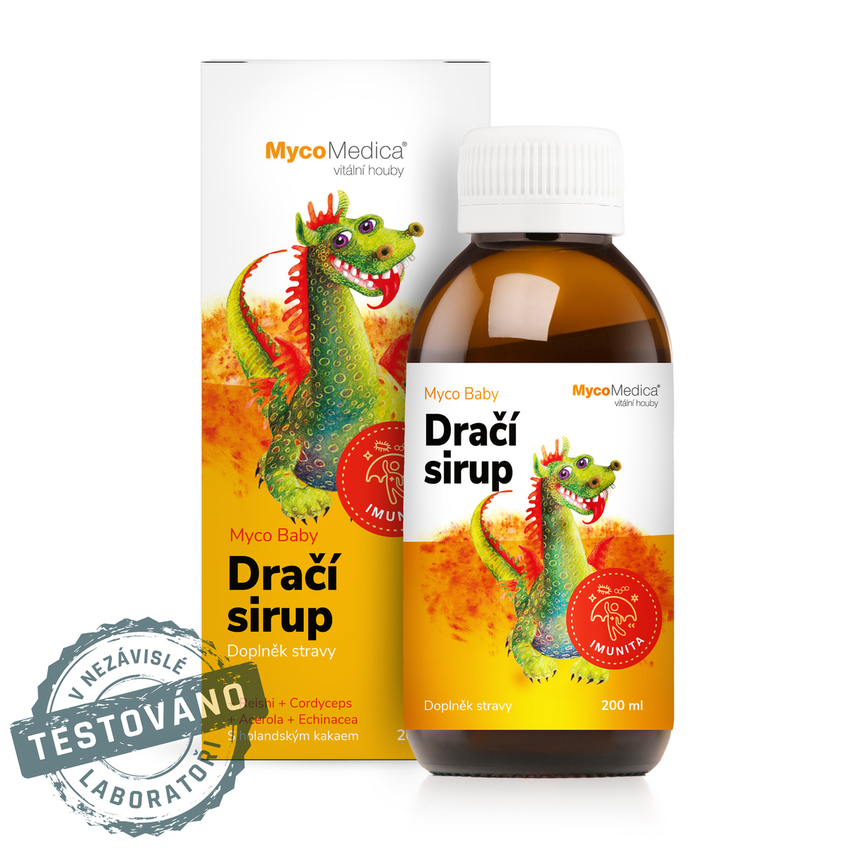 MycoMedica MycoBaby - Dračí sirup | PODPORA OBRANNEJ ENERGIE | 200 ml