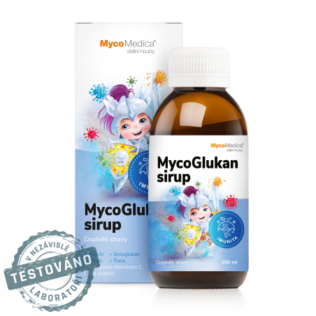 MycoMedica MycoGlukan - Detský sirup | IMUNITA + CELKOVÁ VITALITA + ZDRAVÝ RAST | 200 ml
