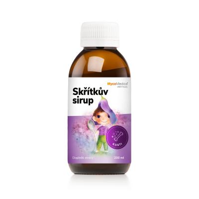 MycoMedica Škriatkov sirup | VITAMÍNY C, B6, B9, B12, K2, D3 | NOSNÝ SIRUP | 200 ml