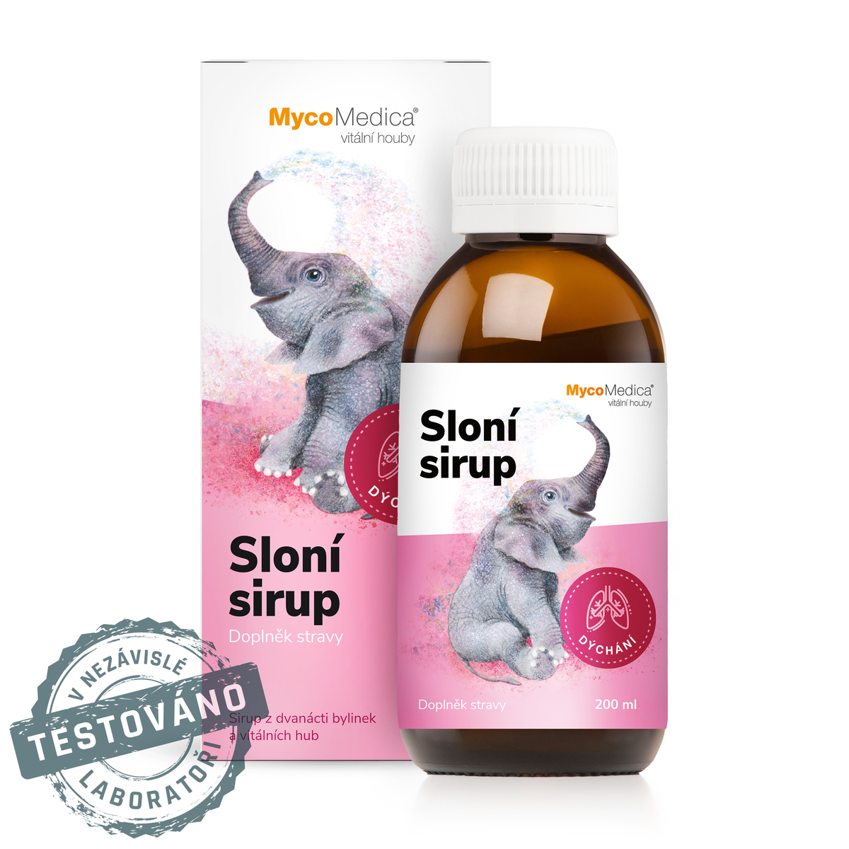 MycoMedica Elephant Syrup | SUPPORT OF THE RESPIRATORY SYSTEM | 200 ml
